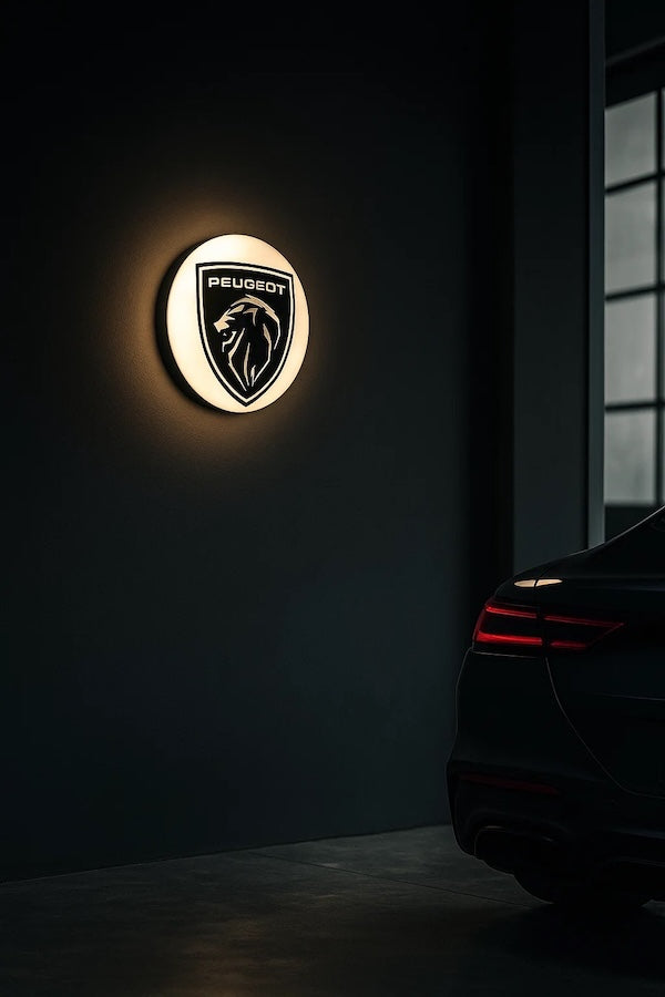 Peugeot LED-Leuchte NEU - LEDaura personalisierte LED-Leuchte