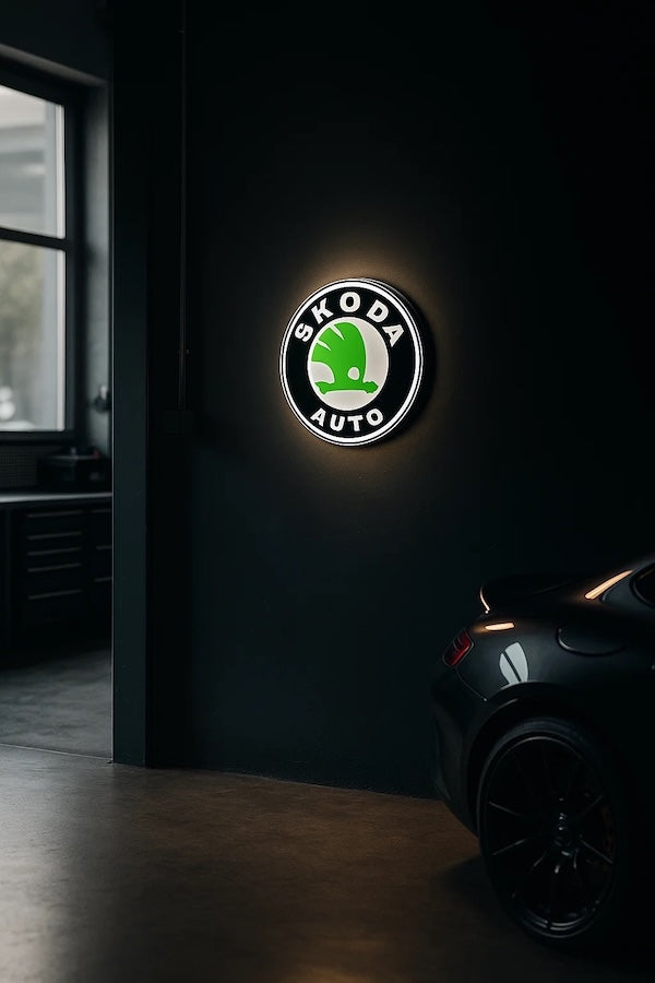 Skoda LED-Leuchte - LEDaura personalisierte LED-Leuchte