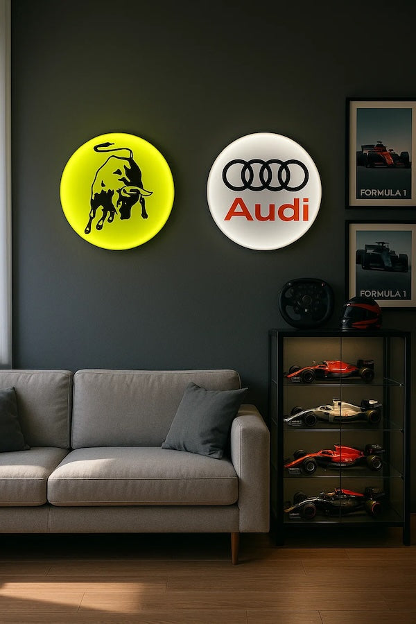 Lamborghini Stier LED-Leuchte I - LEDaura personalisierte LED-Leuchte