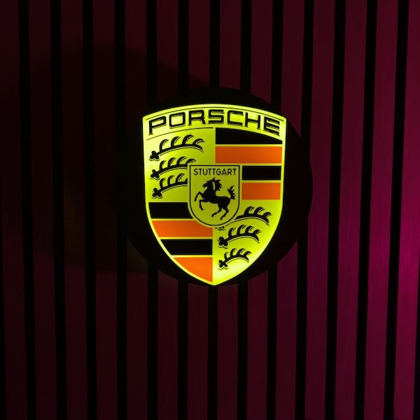 Porsche LED-Leuchte - LEDaura personalisierte LED-Leuchte